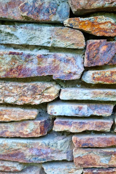 Zicht Stenen Muur Van Het Hek Gebouw Achtergrond — Stockfoto