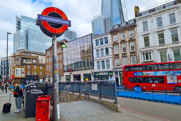 Londra Regno Unito Febbraio 2022 Trasporto Urbano Strade Londra — Foto Stock