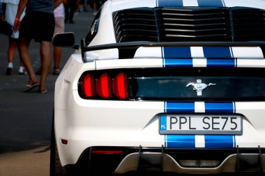 Wroclaw, Polonya, 22 Ağustos 2021 Güzel spor Ford Mustang