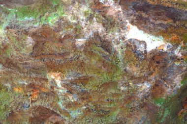 Seçici odaklanma. Güzel taş dokusu, ahşap zemin