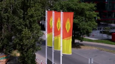 Poznan, Polonya, 15 Ağustos 2020: Colas Demiryolu eskiden Seco Demiryolu olarak bilinen Fransız demiryolu şirketidir.