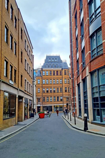 Londyn Wielka Brytania Lutego 2022 Nowoczesny Mały Budynek Londynie — Zdjęcie stockowe