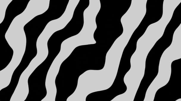 Abstracte Vormen Zwart Wit Animatie Abstracte Achtergrond Weergave Optische Illusie — Stockvideo
