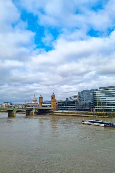 London United Kingdom February 2022 View River Thames London — Zdjęcie stockowe