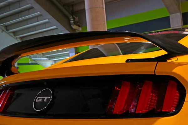 Wroclaw Poland August 2022 Led Taillight Trunk Spoiler Supercar Ford — 스톡 사진