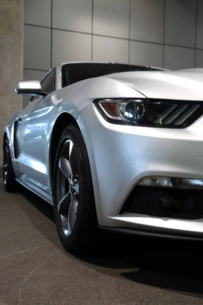 Wroclaw Poland August 2021 Front View Powerful Modern Ford Mustang — ストック写真