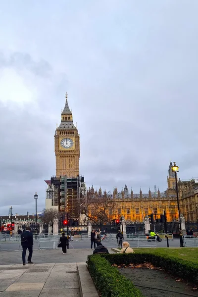 Londýn Velká Británie Února 2022 Big Ben Oblíbené Turistické Jméno — Stock fotografie