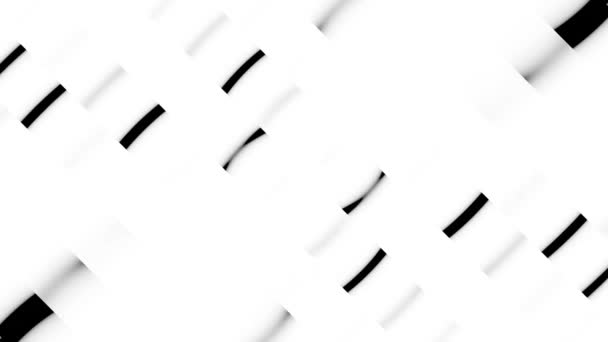 Abstract Black White Video Render Animated Video Appearance Black Stripes — ストック動画