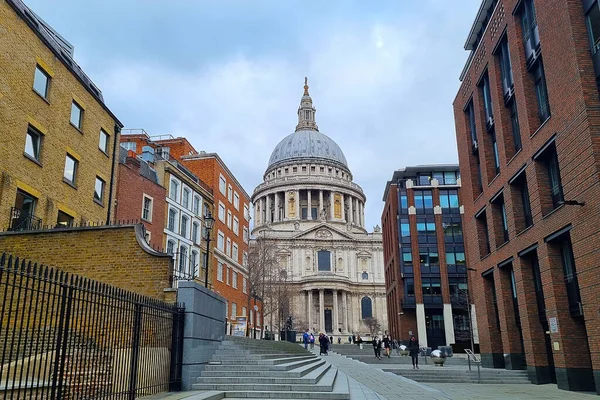 London Egyesült Királyság 2022 Február Szent Pál Székesegyház Egy Anglikán — Stock Fotó