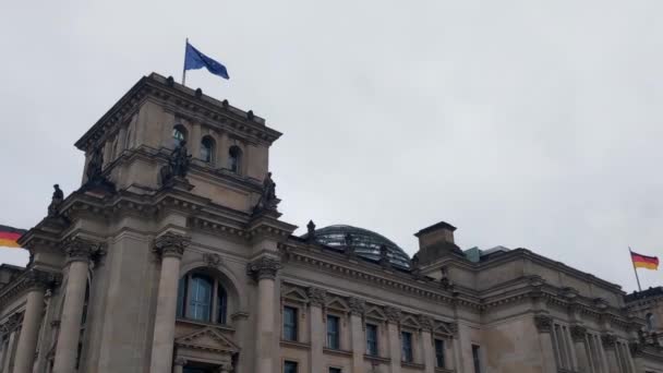 Berlino Germania Ottobre 2022 Veduta Dell Edificio Del Reichstag Berlino — Video Stock