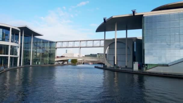 Berlin Deutschland Oktober 2022 Schöne Architektur Mit Blick Auf Die — Stockvideo