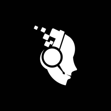 Basit ve yaratıcı teknoloji logo şablonu tasarımı
