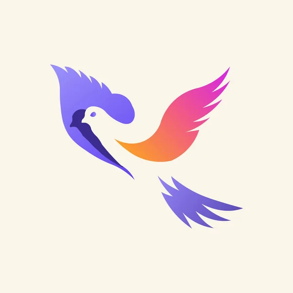 yaratıcı kuş logo şablonu tasarımı