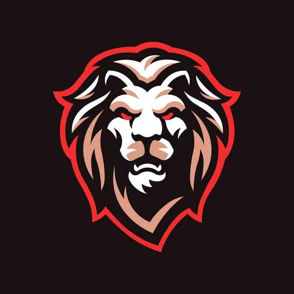 Lion Logo Shirt Poster Flyer Social Media Post Template Design — 스톡 벡터
