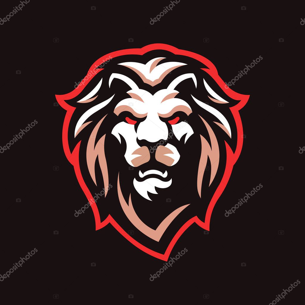 Lion logo t shirt poster flyer social media post template design