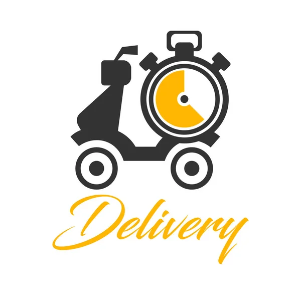 Delivery Logo Poster Flyer Social Media Post Design — Archivo Imágenes Vectoriales