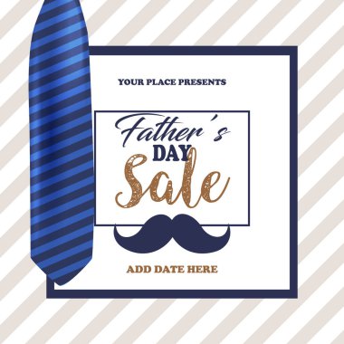 father's day sale poster flyer social media post design