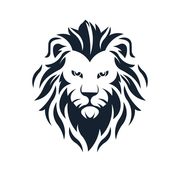 Aslan logosu poster ilanı sosyal medya paylaşımı veya t-shirt şablonu tasarımı