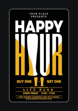 Ucuz parti sosyal medya afişi ya da broşür tasarımı