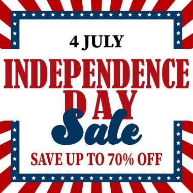 Bağımsızlık Günü indirimi sosyal medya broşürü veya poster tasarımı