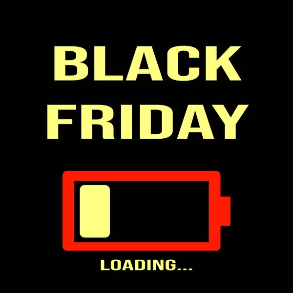 Black Friday Loading Flyer Poster Social Media Post Template Design — Stock Vector