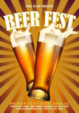 bira festivali poster ilanı sosyal medya şablon tasarımı