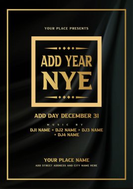 new year celebration party poster flyer or social media post template design