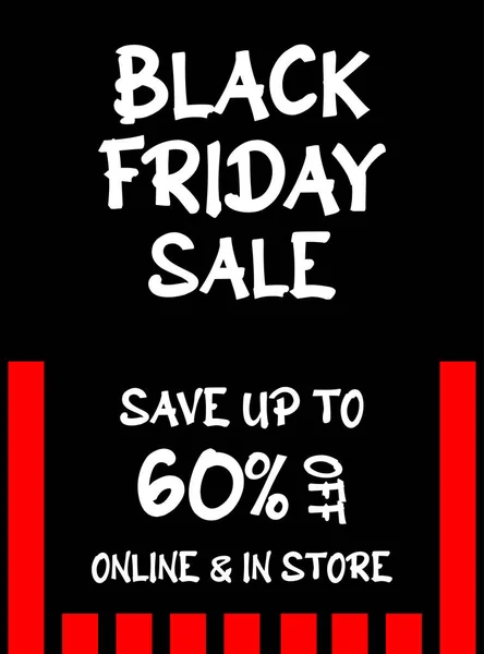 Black Friday Big Sale Flyer Poster Social Media Post Design — Stock Vector