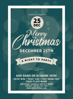 Noel kutlaması afiş afişi sosyal medya post tasarımı