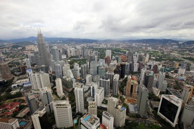 kuala Lumpur şehir manzarası. Malezya