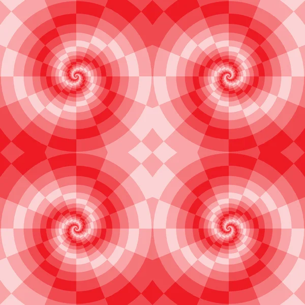 Spiral pattern red blocks — Stock Vector