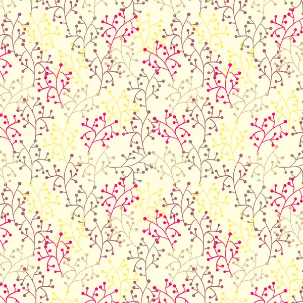 Motif floral sans couture — Image vectorielle