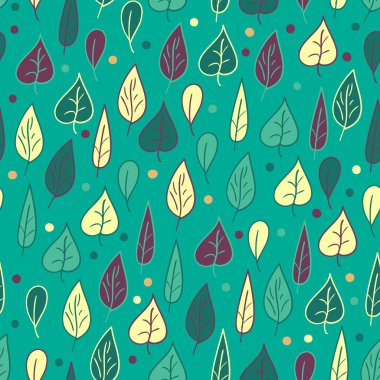 Yapraklı kusursuz desen