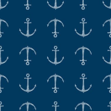 çapa ile sorunsuz vektör desen