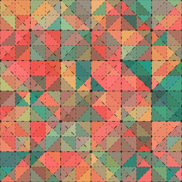 シームレスな抽象的な三角形の背景 — ストックベクタ