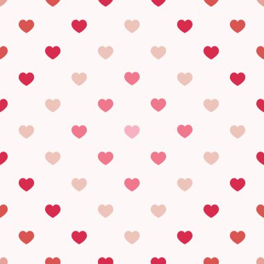 vektör kesintisiz geometrik desen küçük polka dot yürekleri