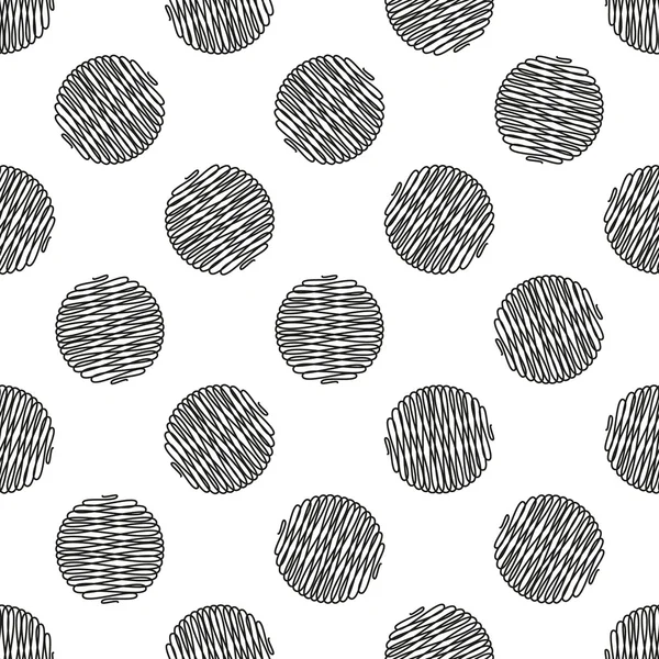 Nahtloses Muster. Gepunktete Textur im Doodle-Stil. Vektorillustration — Stockvektor