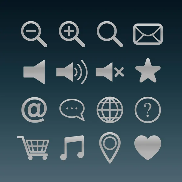 Vektor Illustration Icon Set für Designer — Stockvektor