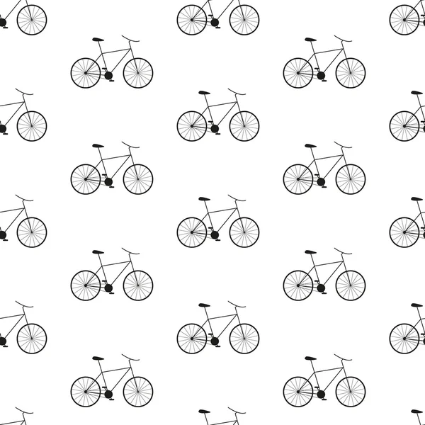 Vector seamless bicycle pattern. Can be used in textiles, for book design, website background. — Stock Vector