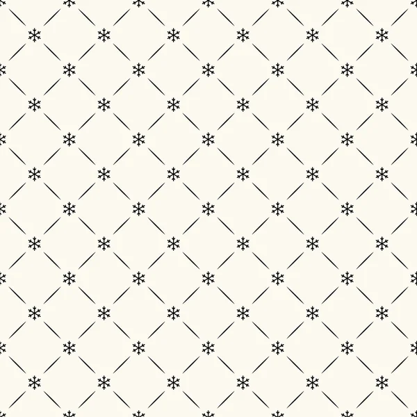 Vector seamless winter retro pattern — Stock Vector