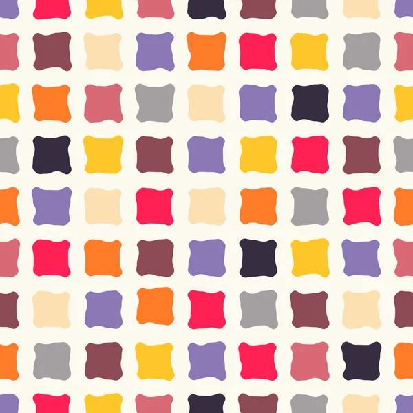 Abstracte naadloze patroon met kleurrijke vierkantjes — Stockvector