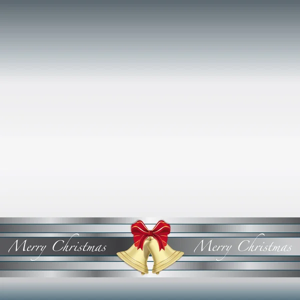 Christmas greeting card with ribbon — Stock Photo, Image