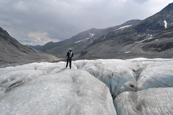 Berge, Gletscher und Almen in den österreichischen Alpen — Stockfoto