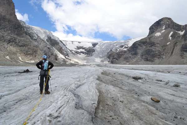 Berg, glaciärer och betesmarker österrikiska Alperna — Stockfoto