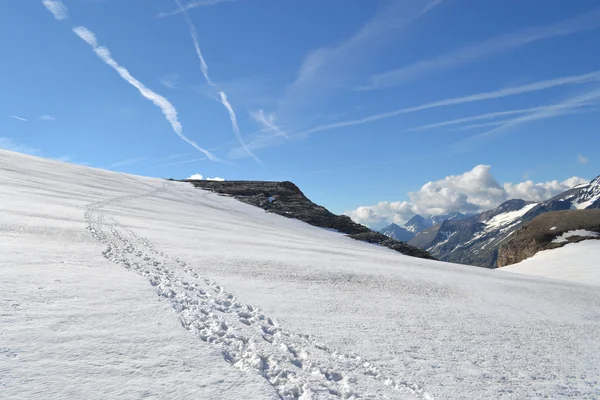 Montagne, ghiacciai e pascoli Alpi austriache — Foto Stock