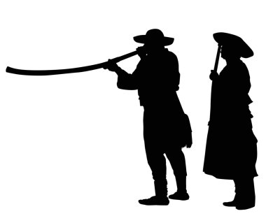 Silhouette - tarihsel şahsiyet dönem kostümü