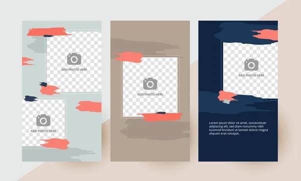 Sosyal medya şablonu, düzenlenebilir sosyal medya şablonu. Sosyal medya hikayeleri tasarım vektörü için arka plan. - Hikaye Şablonu. Vektör illüstrasyonu