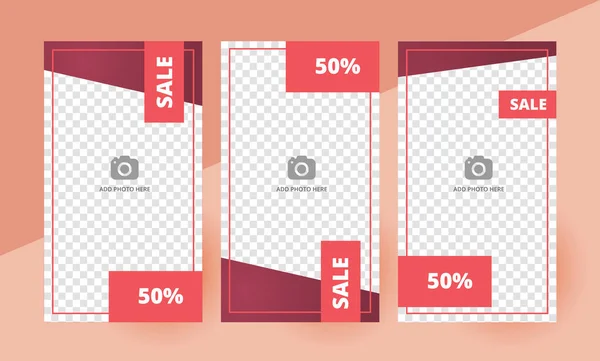 Sosyal medya şablonu, düzenlenebilir sosyal medya hikaye şablonu. Sosyal medya hikayelerinin arka planı satış tasarım vektörü. Hikaye Şablonu. Vektör illüstrasyonu