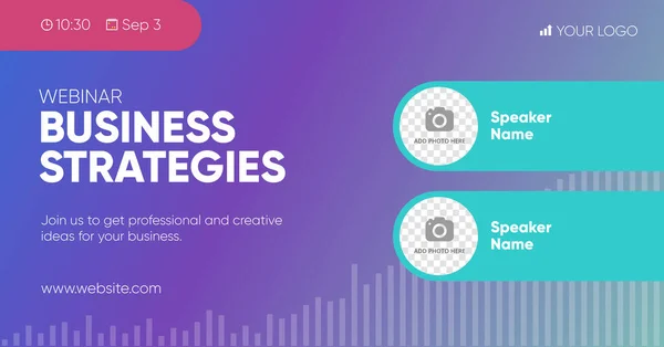 İş dünyası sosyal medya paylaşım şablonu ve resimler için bir yer. Sosyal medya için arkaplan ve illüstrasyon, vektör içinde pankart tasarımı. 