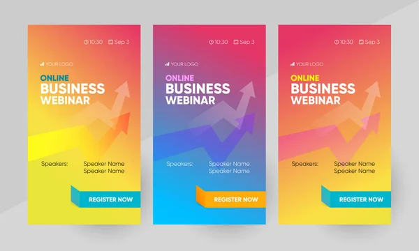 İş dünyası sosyal medya hikayesinin şablonu. Sosyal medya hikayeleri için arkaplan ve illüstrasyon vektör içinde pankart tasarımı. 